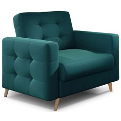 Fotoliu Eltap Asgard 1F Matt Velvet 75 (Dark Turquoise) Thumb