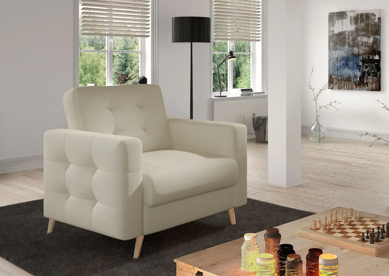 Fotoliu Eltap Asgard Soft 33 (Cream)