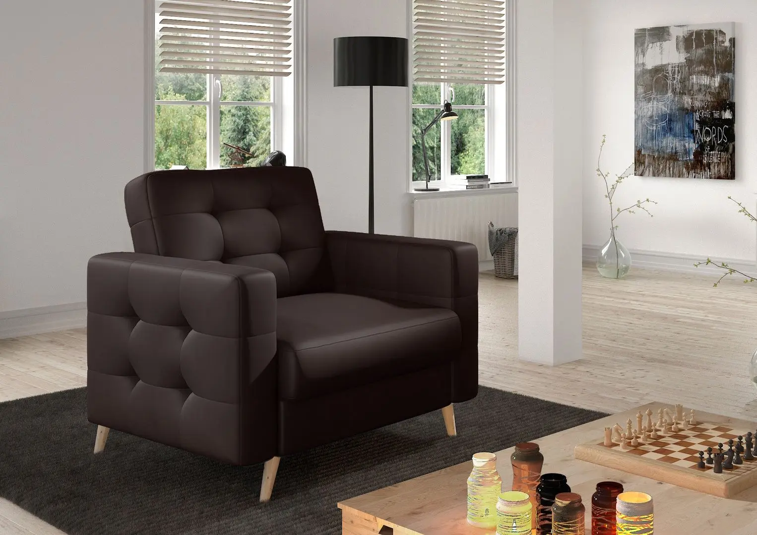 Fotoliu Eltap Asgard 1F Monolith 29 (Brown)