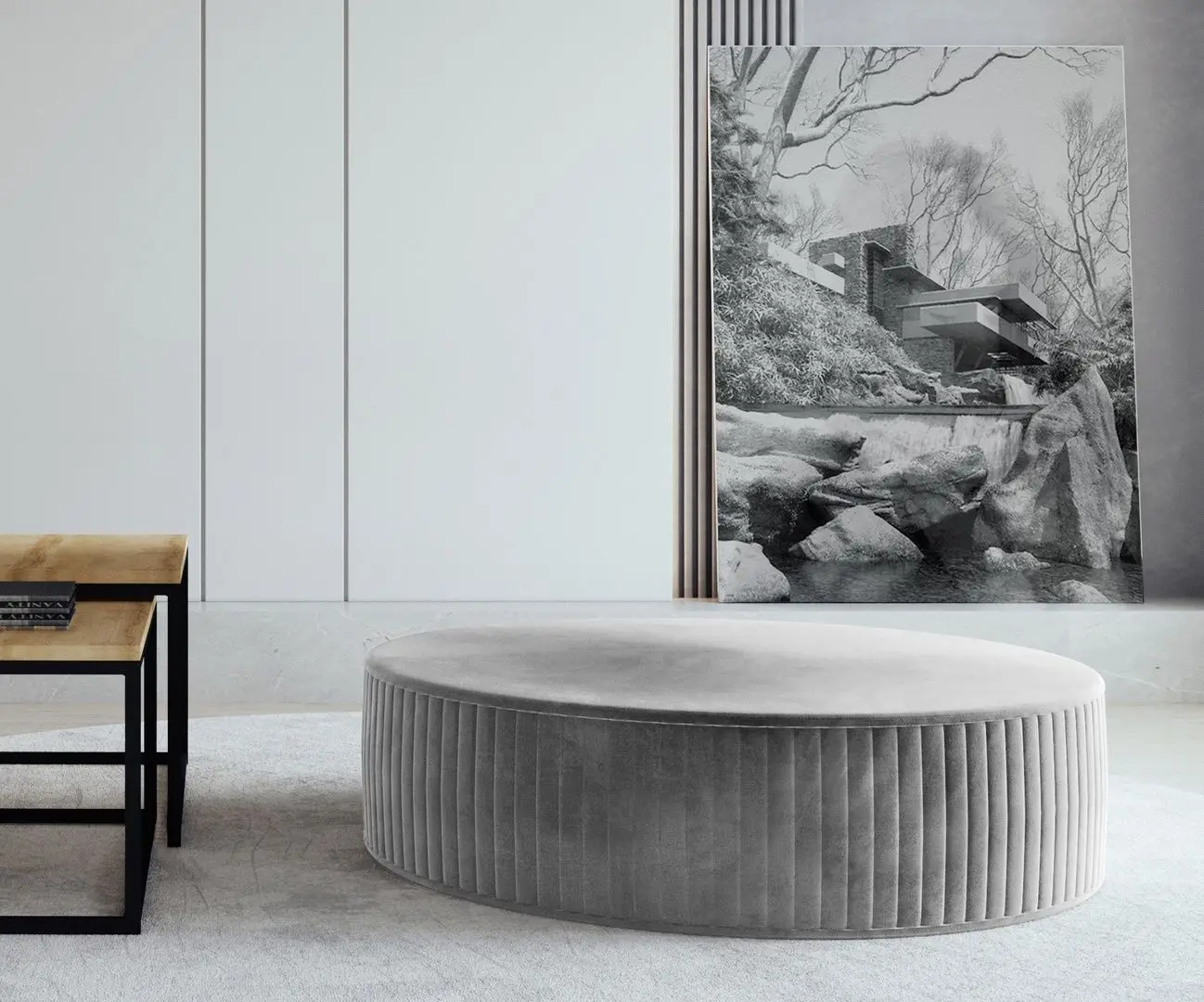 Puf Eltap Lara Monolith 84/Pasy 2 (Light Gray)