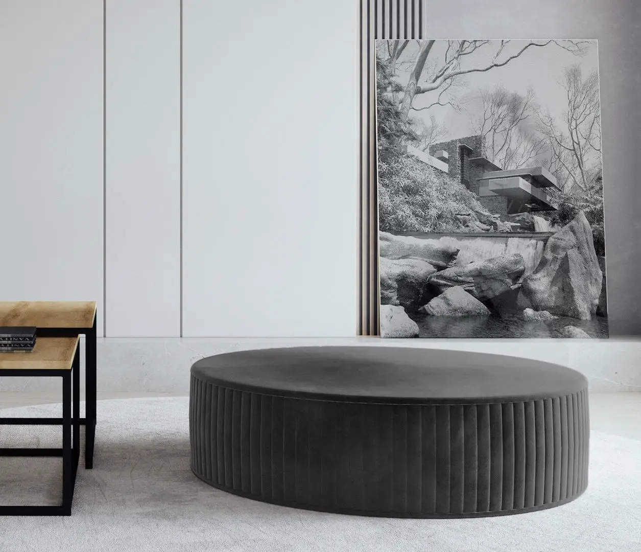 Пуф Eltap Lara Monolith 97/Pasy 2 (Dark Graphite)