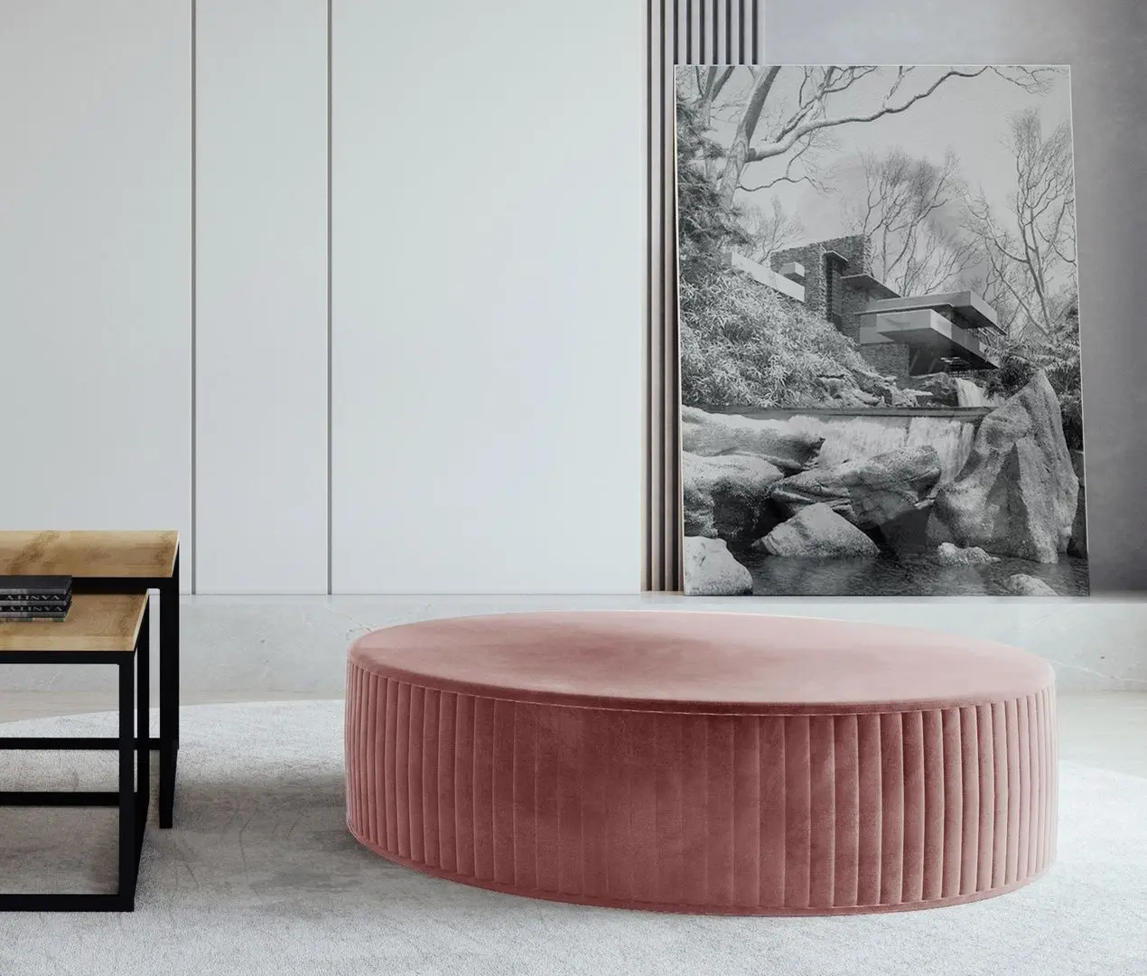 Puf Eltap Lara Matt Velvet 63/Pasy 2 (Mountbatten Pink)