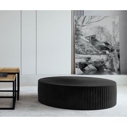 Puf Eltap Lara Matt Velvet 99/Pasy 2 (Black)