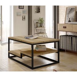 Masa pentru reviste Eltap Marlo (Sonoma Oak/Black)