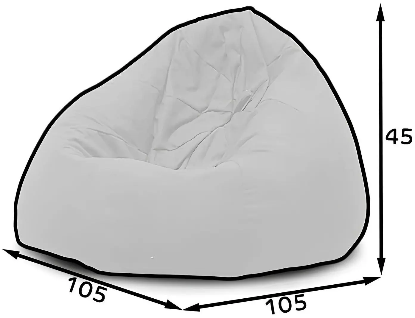 Fotoliu-sac Eltap Como Poco 04 (Gray)