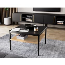 Masa pentru reviste Eltap Lanzzi (Black Matt/Artisan Oak)