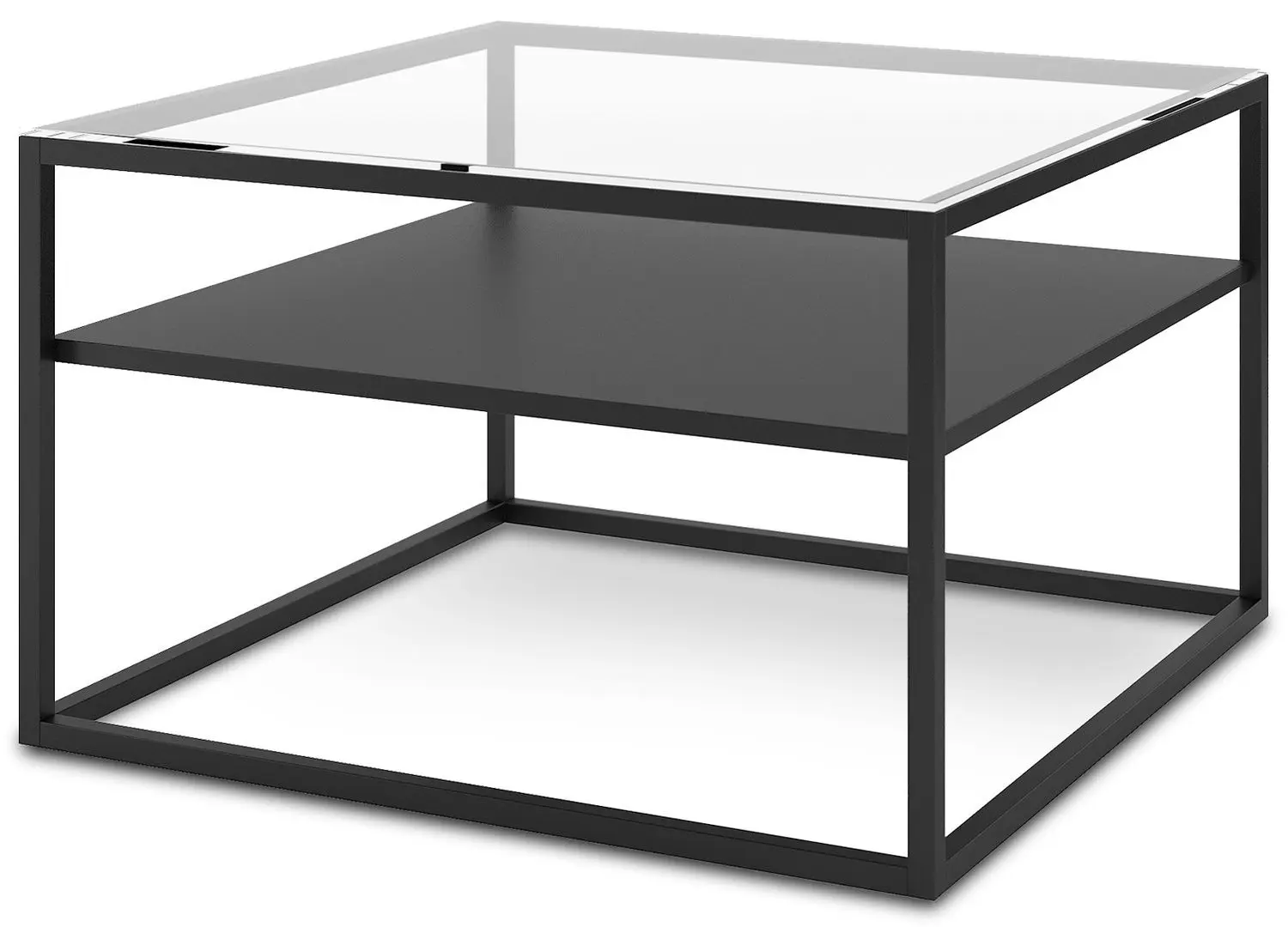 Masa pentru reviste Eltap Linze (Black/Transparent)