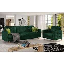 Набор мягкой мебели Eltap Asgard 3+1 Kronos 19/Jungle 32 (Green)