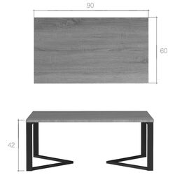 Masa pentru reviste Eltap Gavino (Grey) Thumb