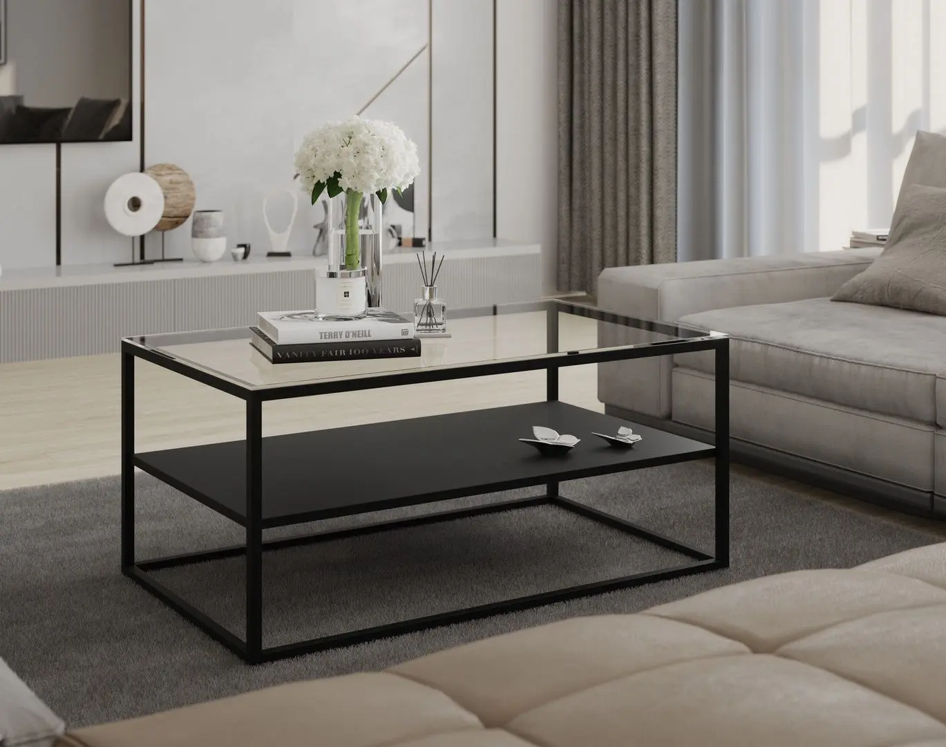 Masa pentru reviste Eltap Verto (Black)