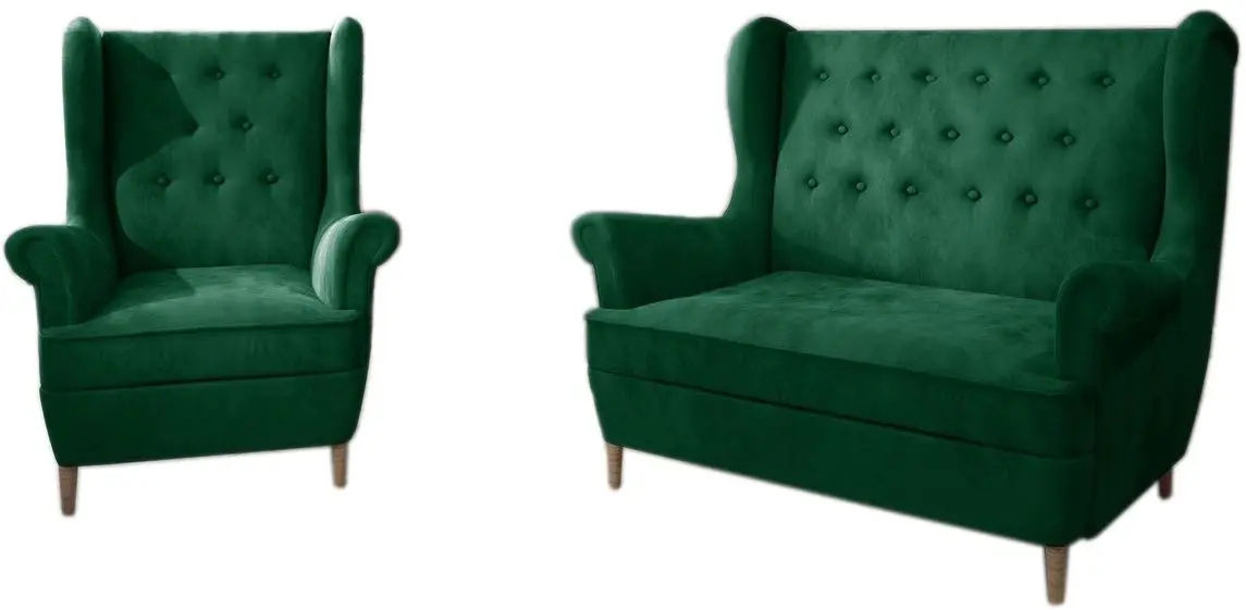 Набор мягкой мебели Eltap Aros 2+1 Monolith 37 (Emerald)