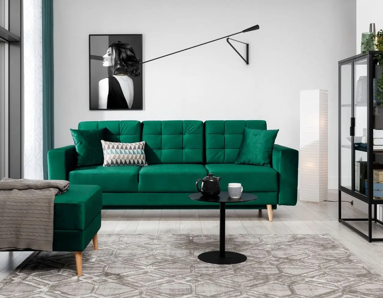 Canapea Eltap Asgard 3F Monolith 37 (Emerald)