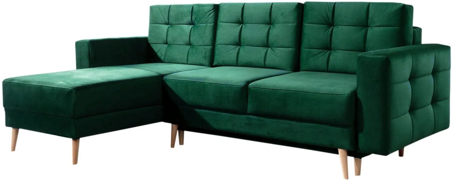 Canapea de colt Eltap Asgard L Monolith 37 (Emerald)