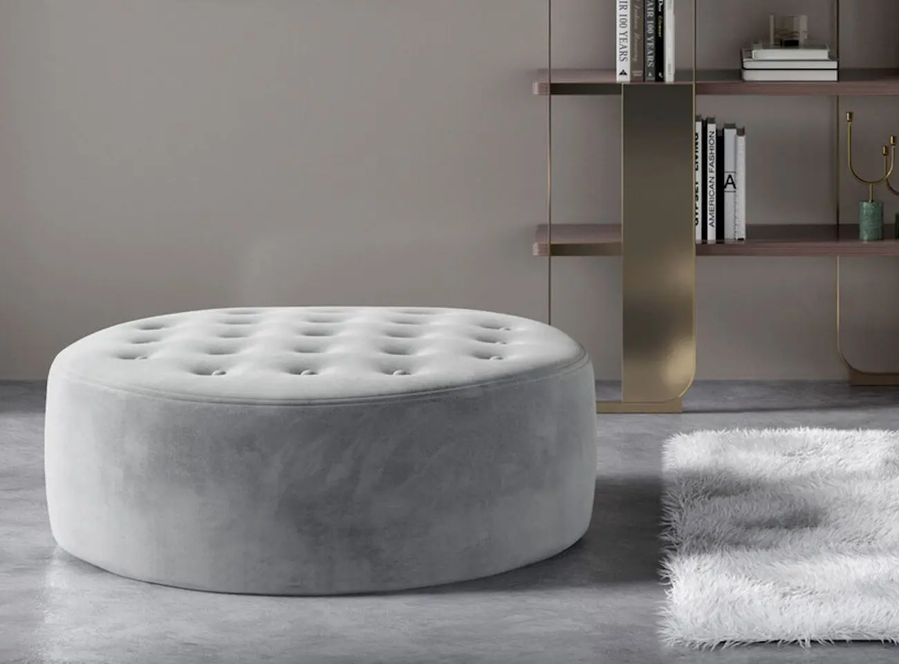 Пуф Eltap Monty Monolith 84 (Light Gray)