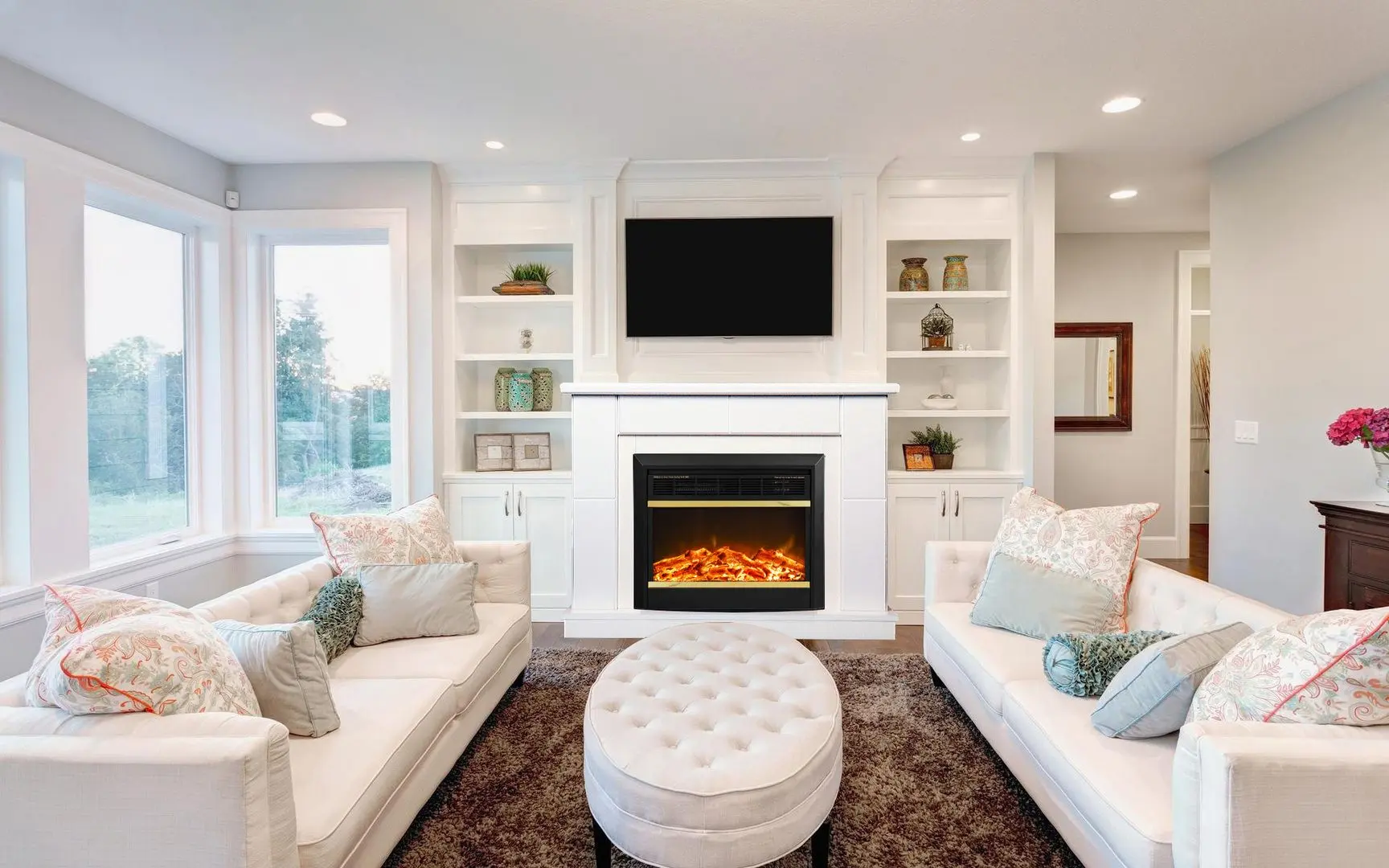 Каминокомплект Maxim с очагом Mars (White)