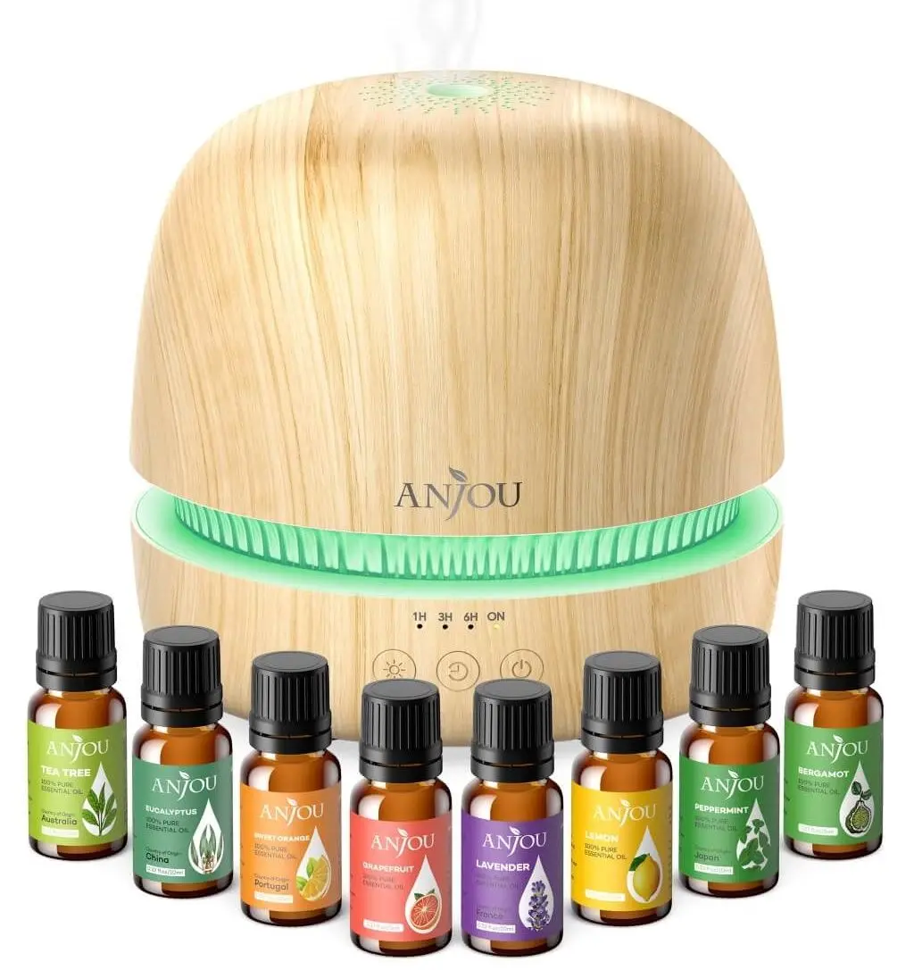 Difuzor aroma cu uleiuri esentiale Anjou AJ-PCN082 (Wood)