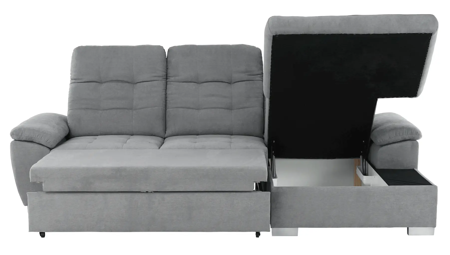 Диван угловой раскладной Mobhaus Evangelin Right (Gray)