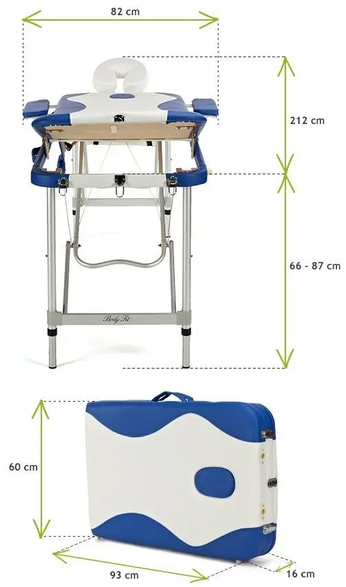 Masa pentru masaj Body-Fit 1035 (Blue/White)