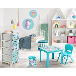 Comoda Polite Unicorn TRN077-05 (White/Blue) Thumb
