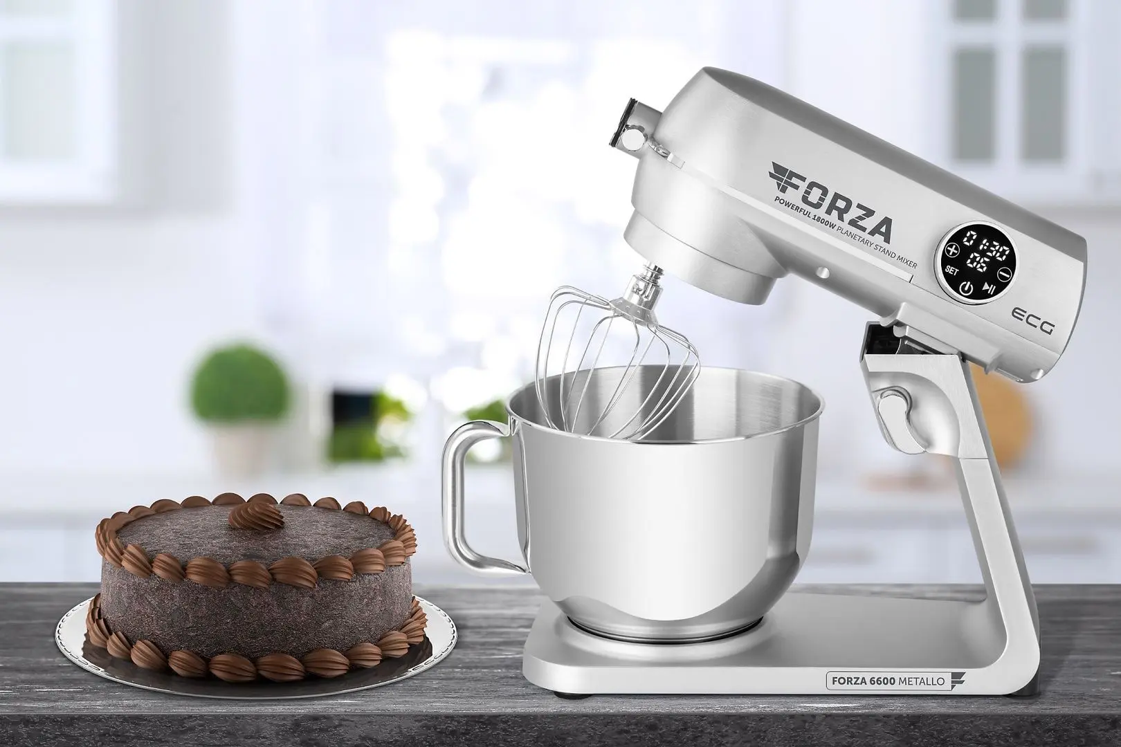 Кухонный комбайн ECG Forza 6600 Metallo Argento (Silver)