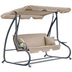 Скамья-качели FunFit Garden Relax Plus 1602 (Beige) Thumb