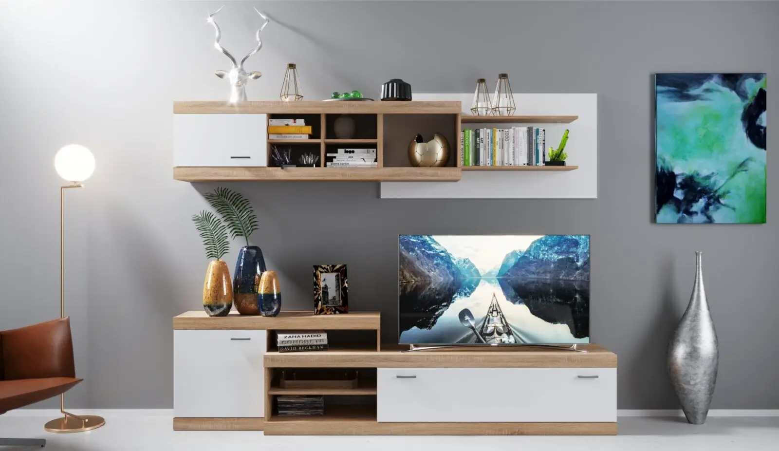 Living Ideal Mobila Sara (Sonoma Oak/White) - 3