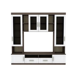 Penal-vitrina Yasen Tenessi MDF (Ilm Bergamo/White Gloss) Thumb