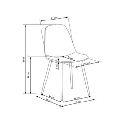 Scaun Halmar K417 (Dark Blue/Black) Thumb