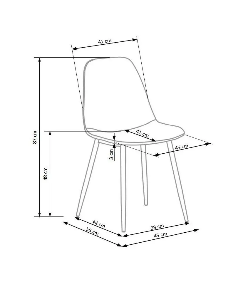Scaun Halmar K417 (Dark Blue/Black)