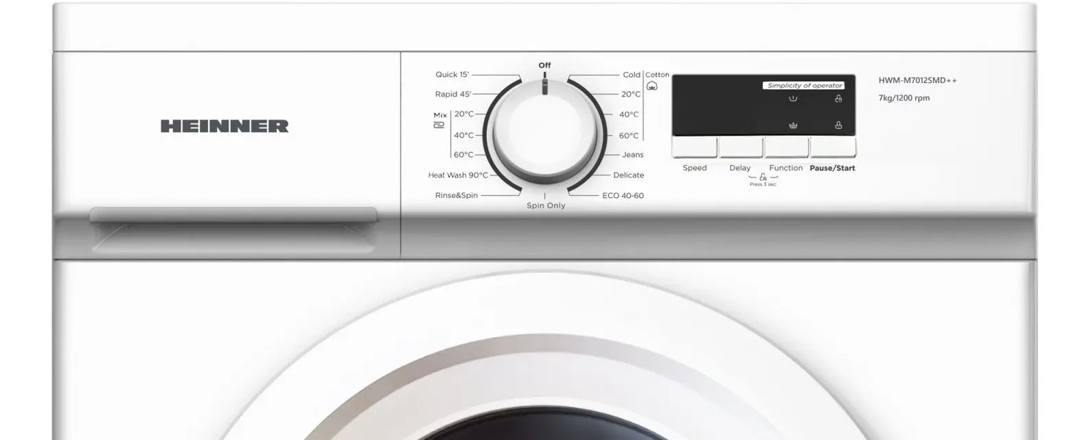 Masina de spalat Heinner HWM-M7012SMD++ (White) - 2