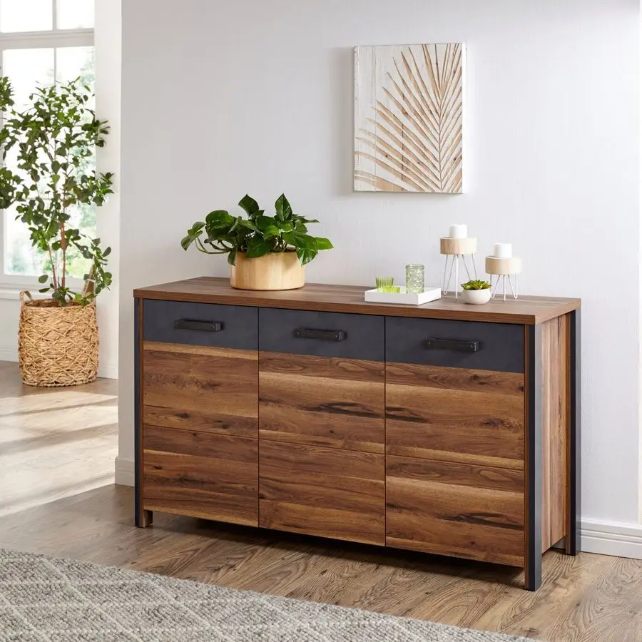 Тумба Helvetia Buffalo 24RMKA43 3D (Дуб Роялис/Матера Антрацит) - 5