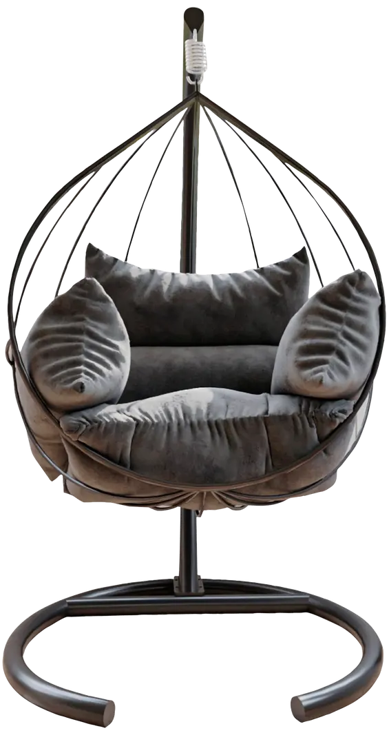 Fotoliu suspendat Kalune Design Mavera (Anthracite/Gray)