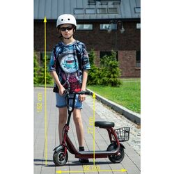 Электросамокат Enero Asiento JR 250W (Black/Blue) Thumb