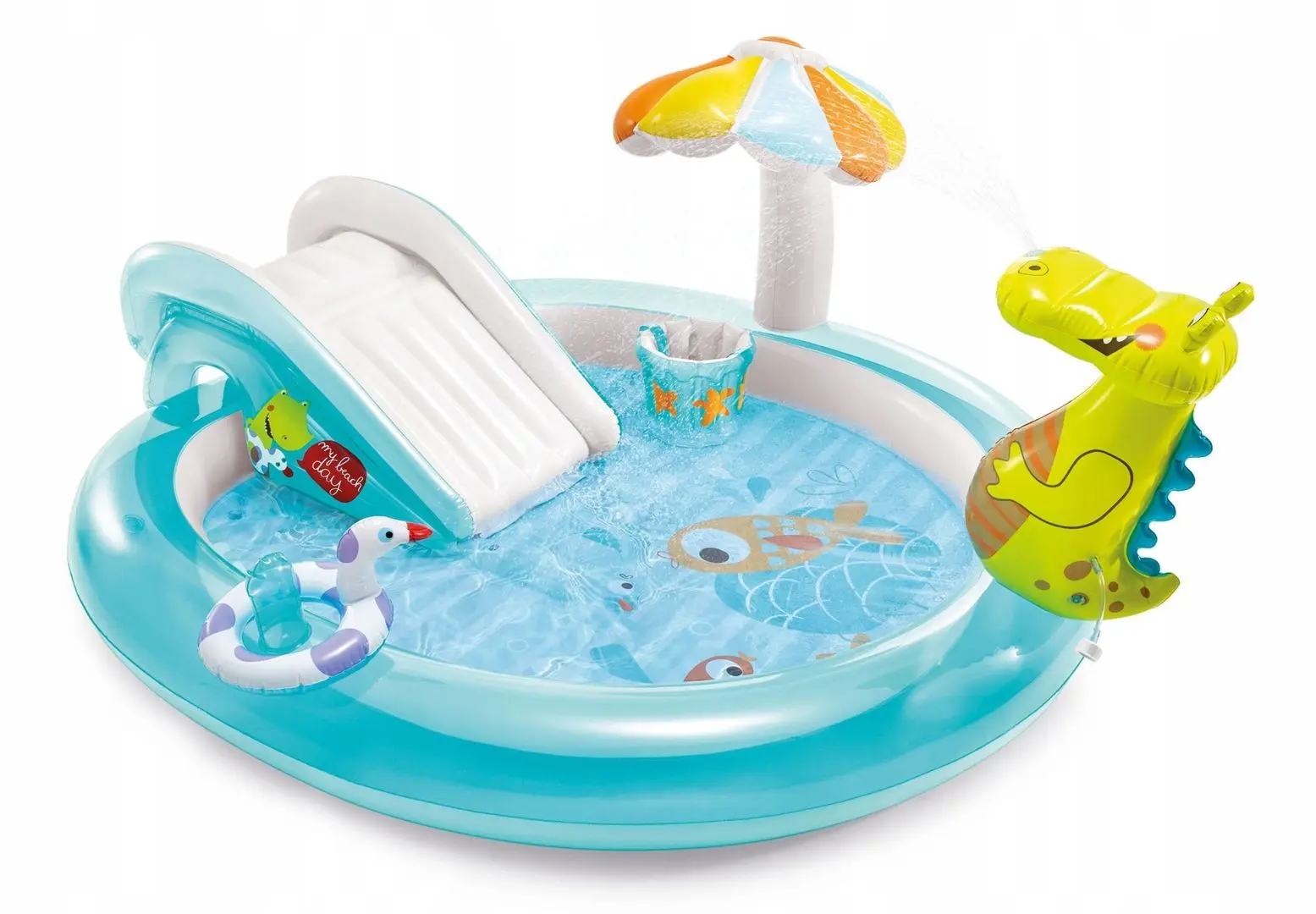 Centru de joaca gonflabil Intex Gator Play Center 57165 (Blue/Yellow)