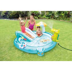 Centru de joaca gonflabil Intex Gator Play Center 57165 (Blue/Yellow) Thumb