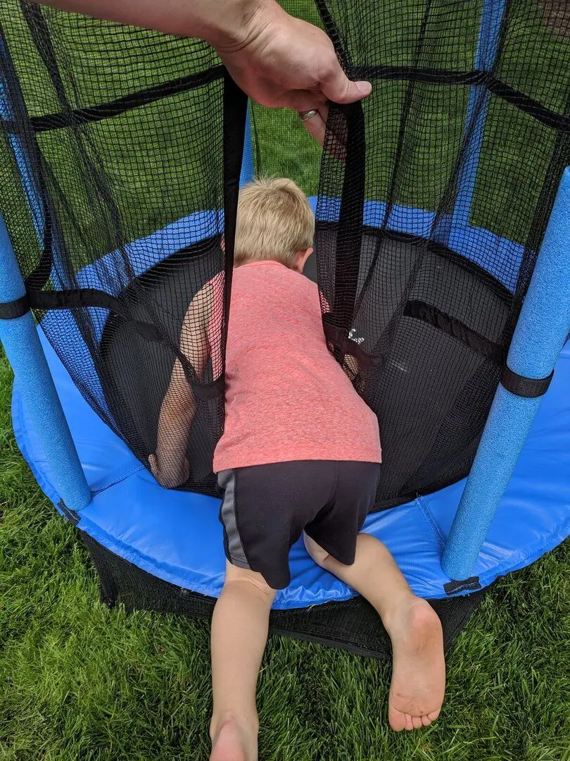 Батут с защитной сеткой Waltz VOR57355 1.44 m (Blue/Black) - 3