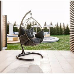 Fotoliu suspendat Kalune Design Mavera (Anthracite/Gray) Thumb