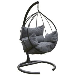 Fotoliu suspendat Kalune Design Mavera (Anthracite/Gray) Thumb