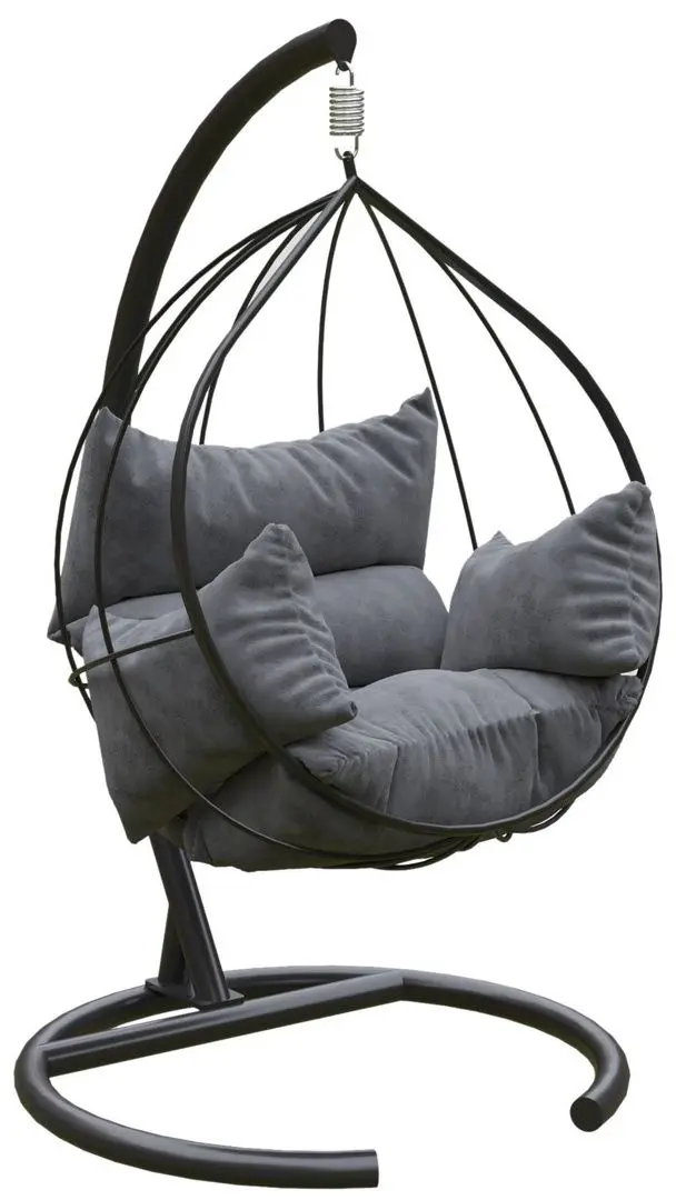 Fotoliu suspendat Kalune Design Mavera (Anthracite/Gray)