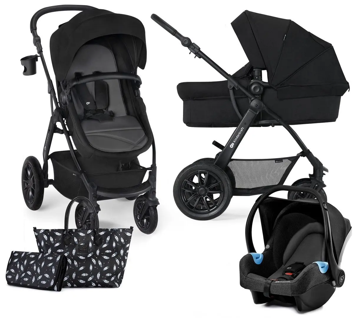 Carucior 3in1 KinderKraft Xmoov (Black)