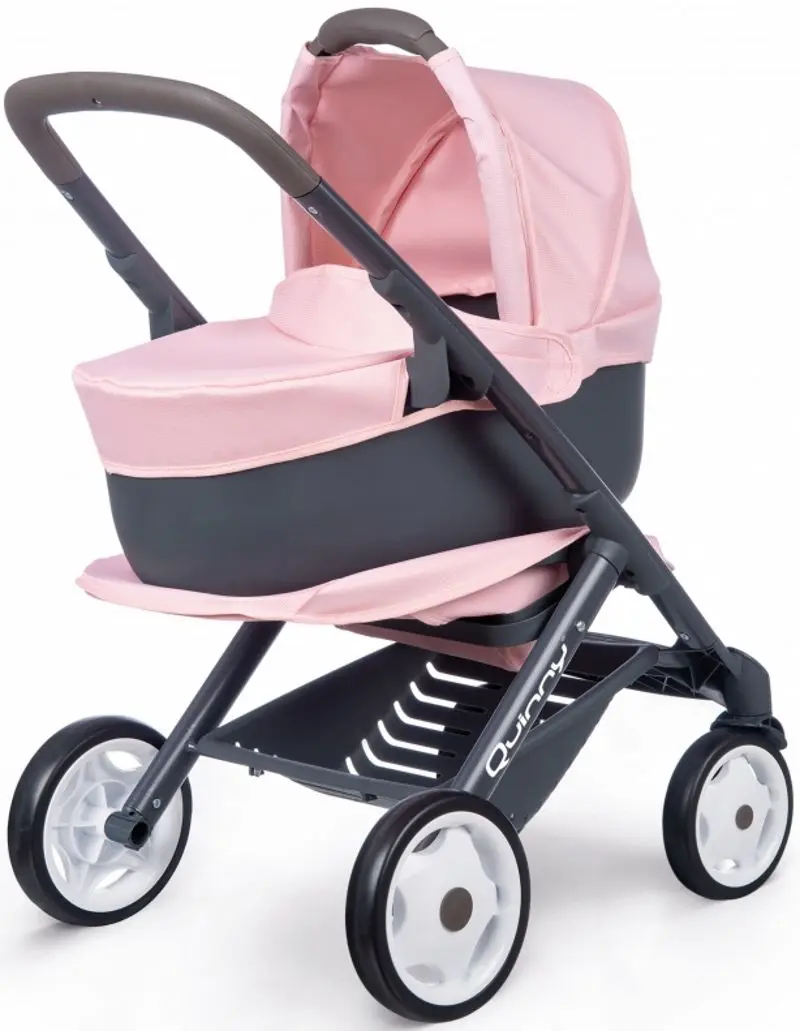 Carucior pentru papusa 3in1 Smoby Maxi Cosi Quinny 253117 (Pink/Grey) - 6