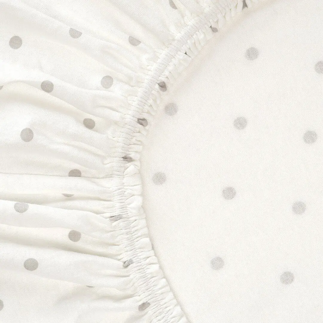Cearsaf cu elastic pentru patut Ikea Lenast 60x120 (Buline/Lună)