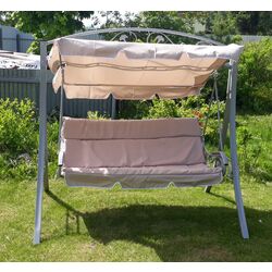 Скамья-качели с тентом Waltz Luxury (Beige) Thumb