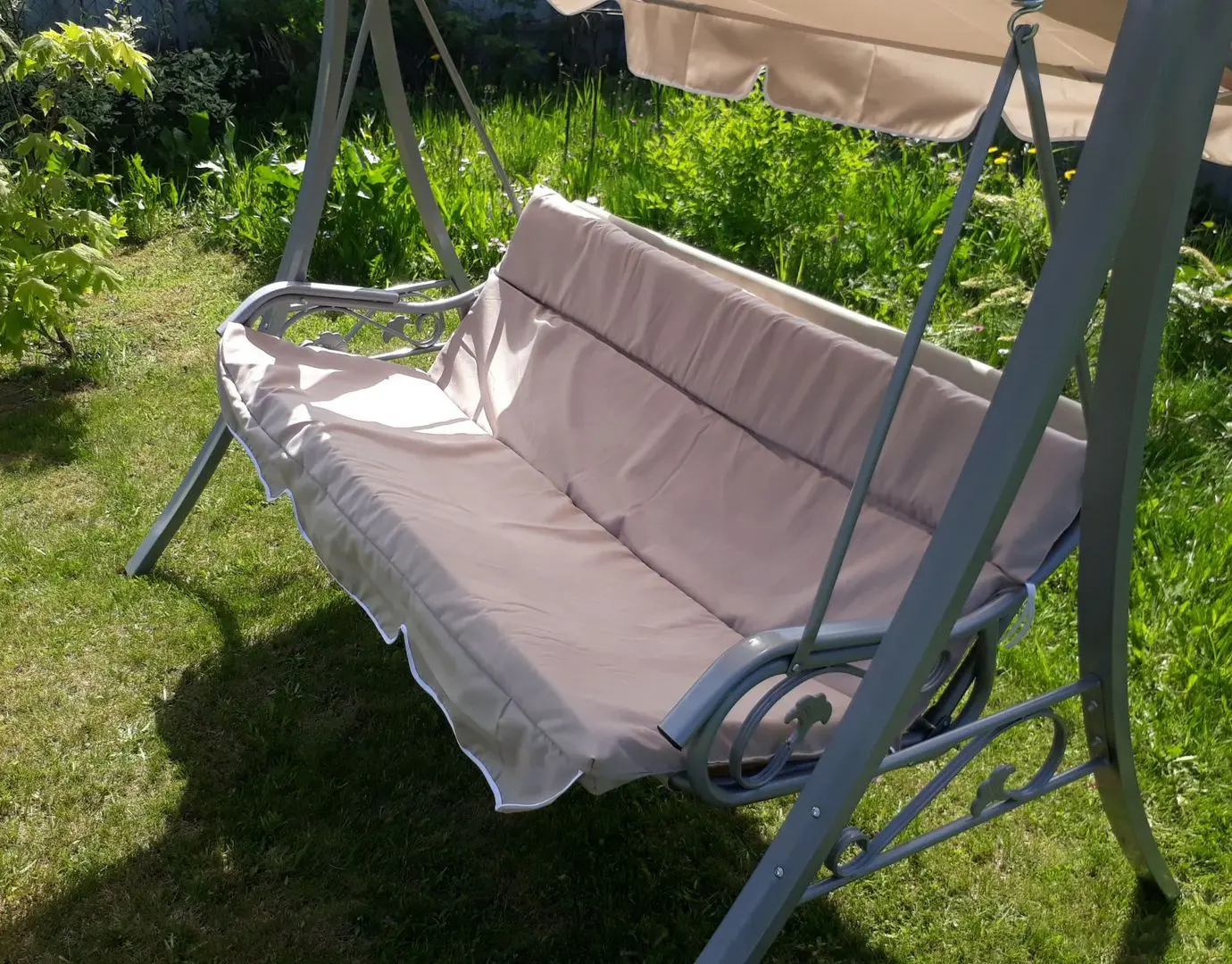 Скамья-качели с тентом Waltz Luxury (Beige)