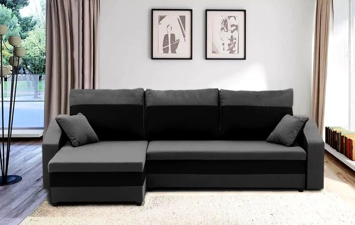 Canapea de colt Magnifico Hewlet Foam Mikro 27/Mikro 15 (Grey/Black)