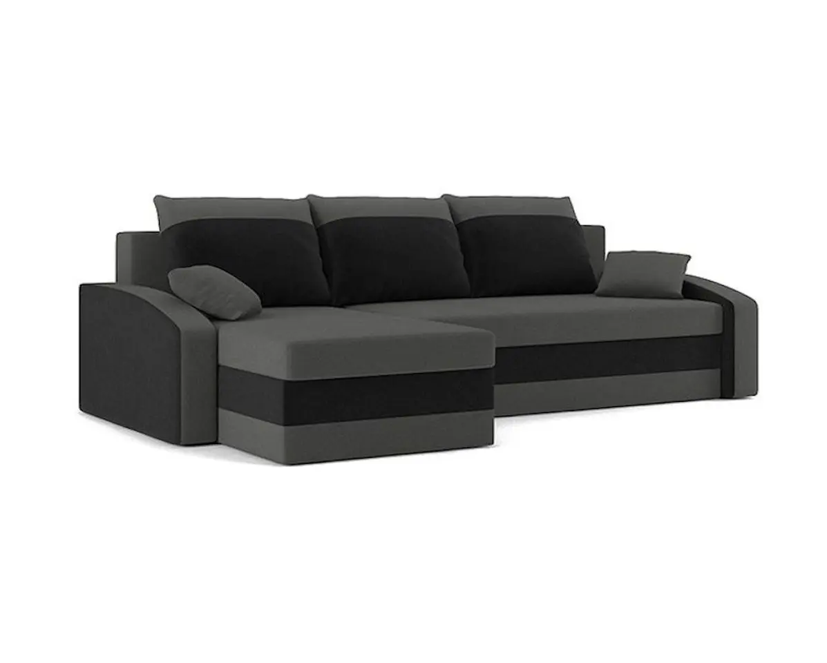 Canapea de colt Magnifico Hewlet Foam Mikro 27/Mikro 15 (Grey/Black) - 2