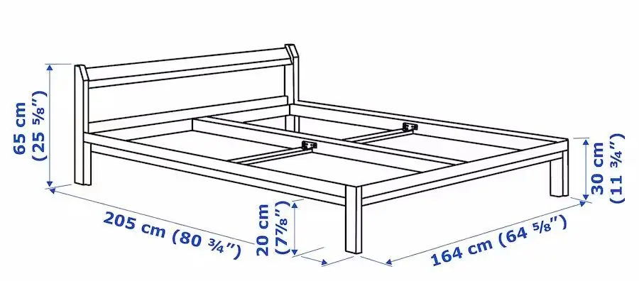 Кровать Ikea Neiden 160x200 (Сосна) - 2