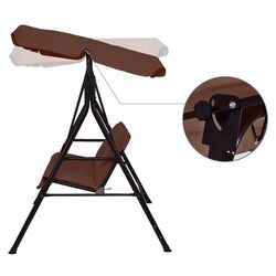 Scaun balansoar Costway OP70493CF (Brown) Thumb
