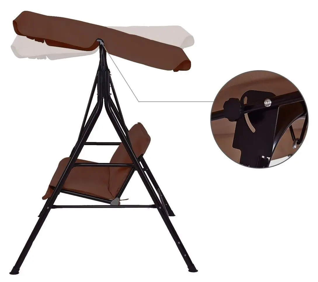 Scaun balansoar Costway OP70493CF (Brown)