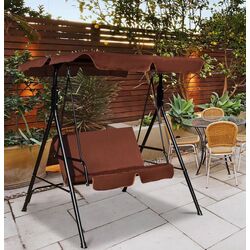 Scaun balansoar Costway OP70493CF (Brown) Thumb